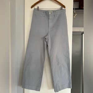 Madewell Slim Emmett Wide-Leg Crop pant, Size 29T